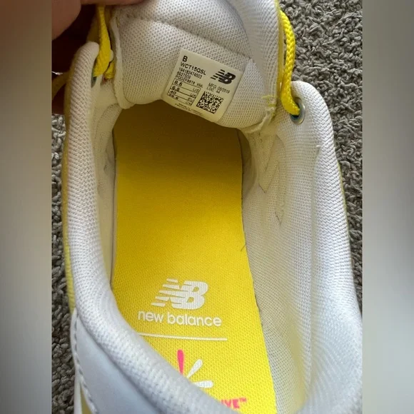 New Balance x Isaac Mizrahi Yellow Canvas Sneakers Women's Size 8.5 Rare - Picture 8 of 9